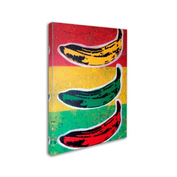 Abstract Graffiti 'Rasta Banana' Canvas Art,14x19